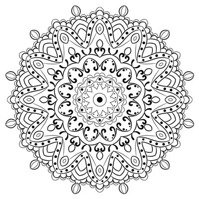 Mandala Coloring Page C0006