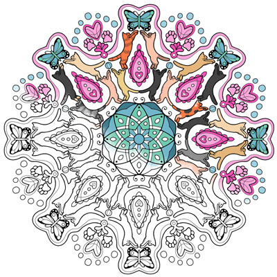 80  Animal Kaleidoscope Coloring Pages  Best HD