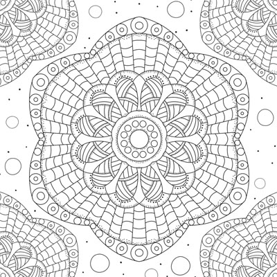 Mandala Coloring Page (C0040)