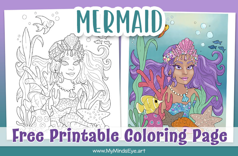 The Best Mermaid Coloring Pages