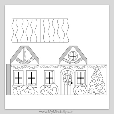 Christmas House - Color and Build (C0077)