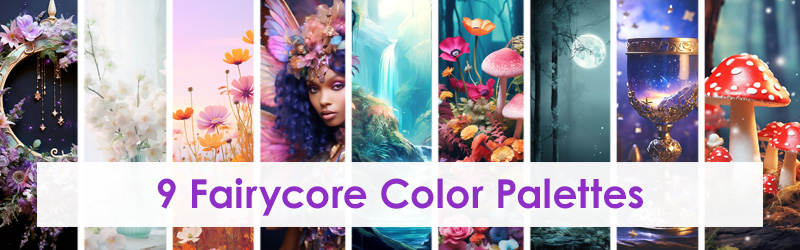 Fairycore color palette