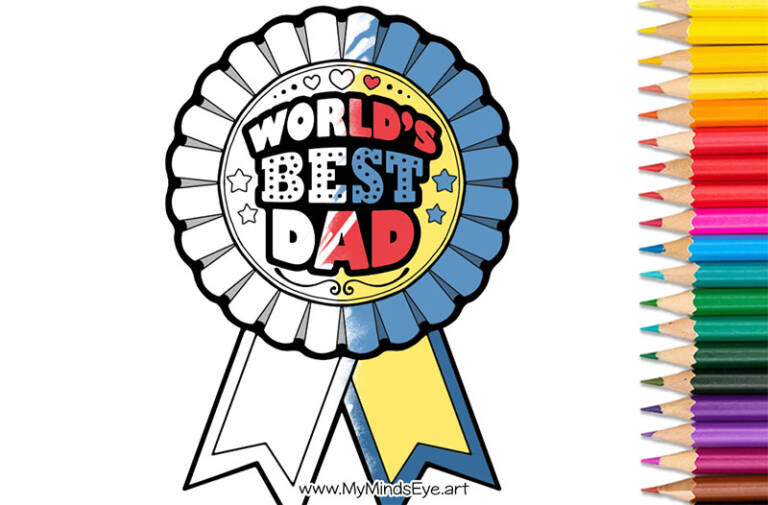 ‍Celebrate Dad with a printable DIY Father's Day Award Ribbon!