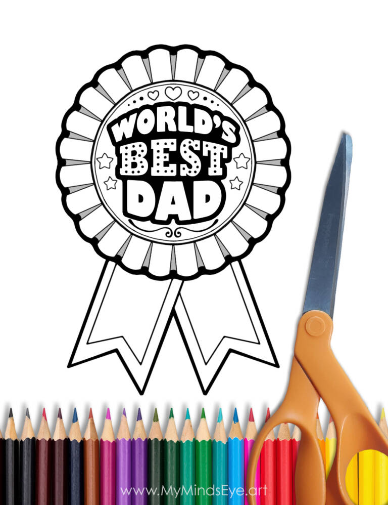 ‍celebrate Dad With A Printable Diy Fathers Day Award Ribbon