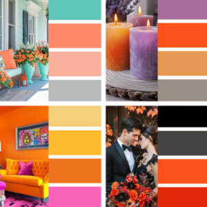 Orange color palettes