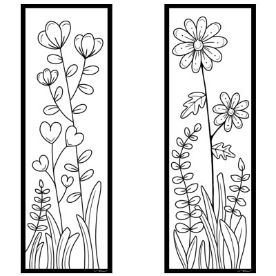 Flower Bookmarks