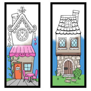 Cottage and Cafe Bookmarks