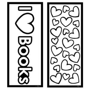 I love Books bookmarks