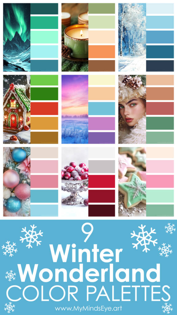 Link image for winter wonderland color palettes.