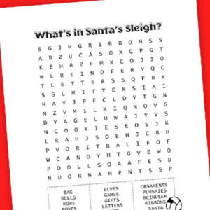 Santa Word Search