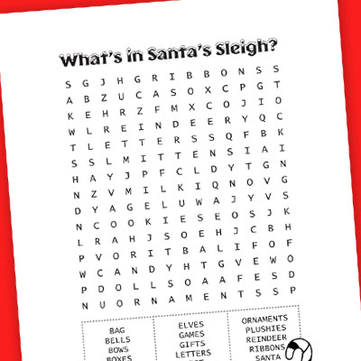 Santa Word Search