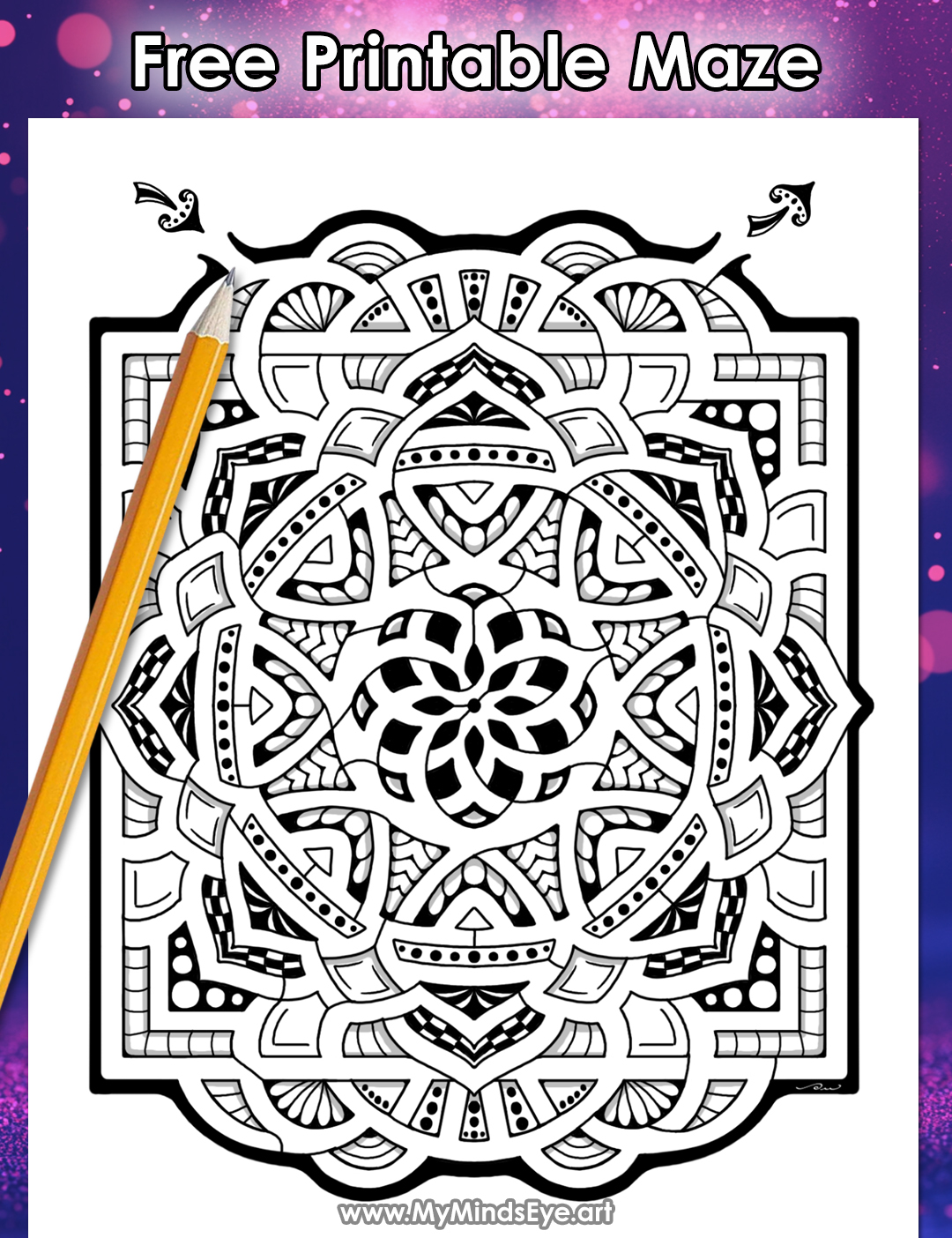 Image of the Mystic Path Mandala maze.