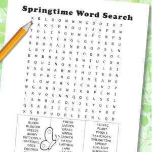 Springtime Word Search 🌷🌼